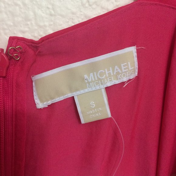 Michael Kors Deep Pink Ruffle Tiered Top - Picture 7 of 10